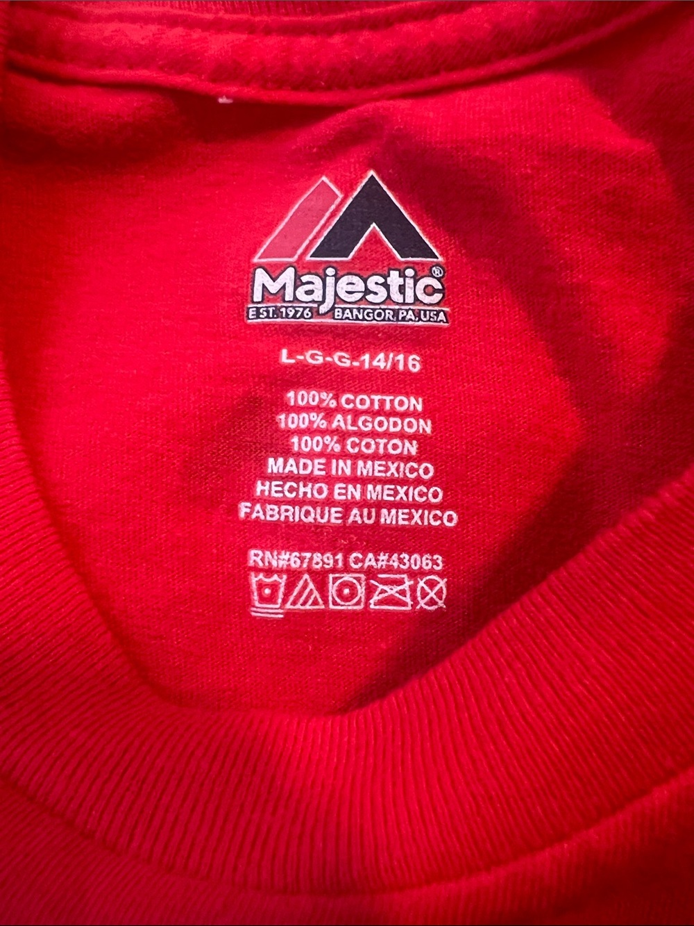 Washington Nationals Red Logo Short-Sleeve Tee - Picture 3 of 3